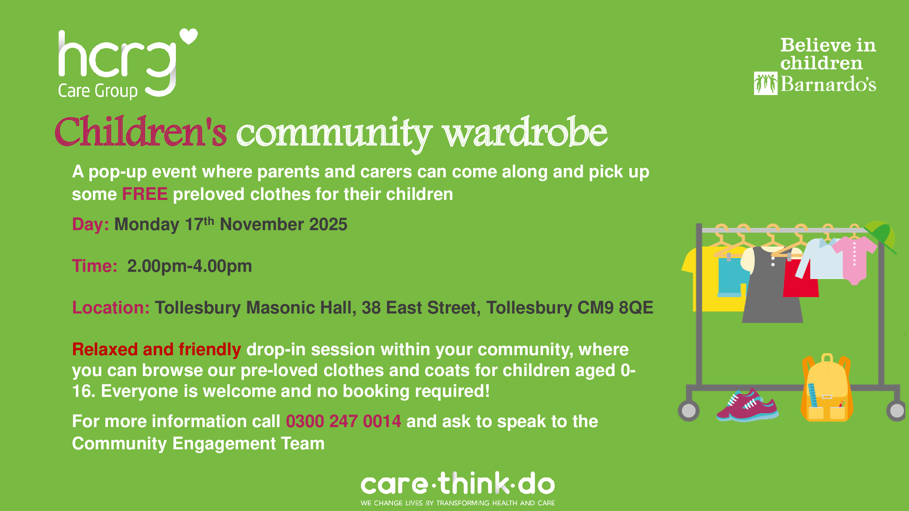 Community Wardrobe 17th Nov 2025