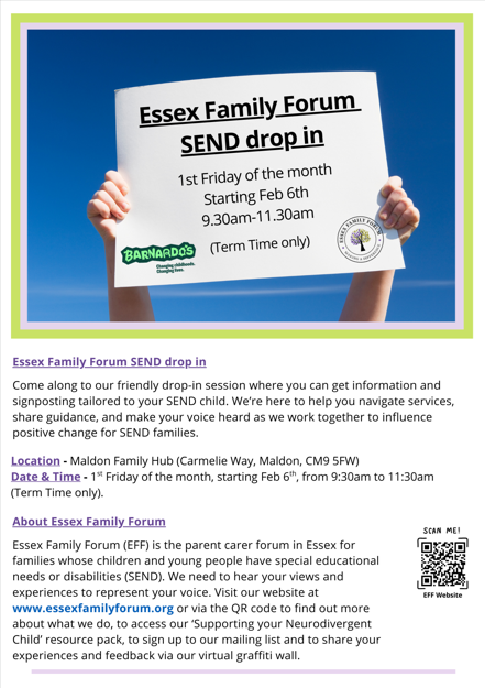 SEND Drop In Sessions